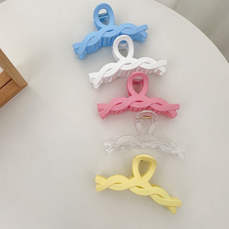 Kẹp Tóc Xoắn Hình Cá Mập Màu Macaron Thời Trang Xuân Hè
