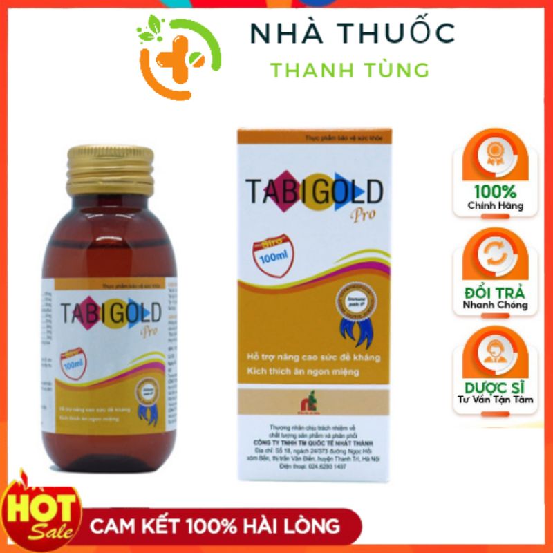 Tabigold pro hỗ trợ tăng sức đề kháng cho bé chai 100ml