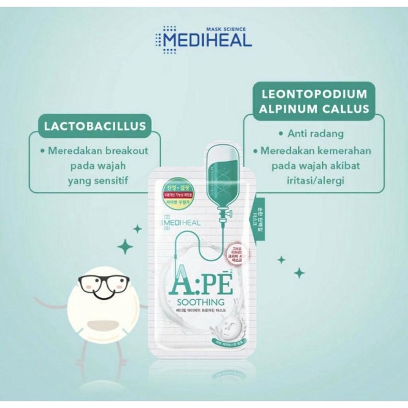 Combo 10 mặt nạ APE Mediheal 25ml