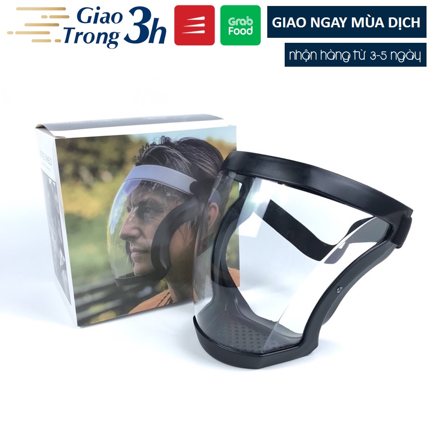 Kính chống dịch, kính phượt cao cấp trong suốt, không bị mờ hơi nước