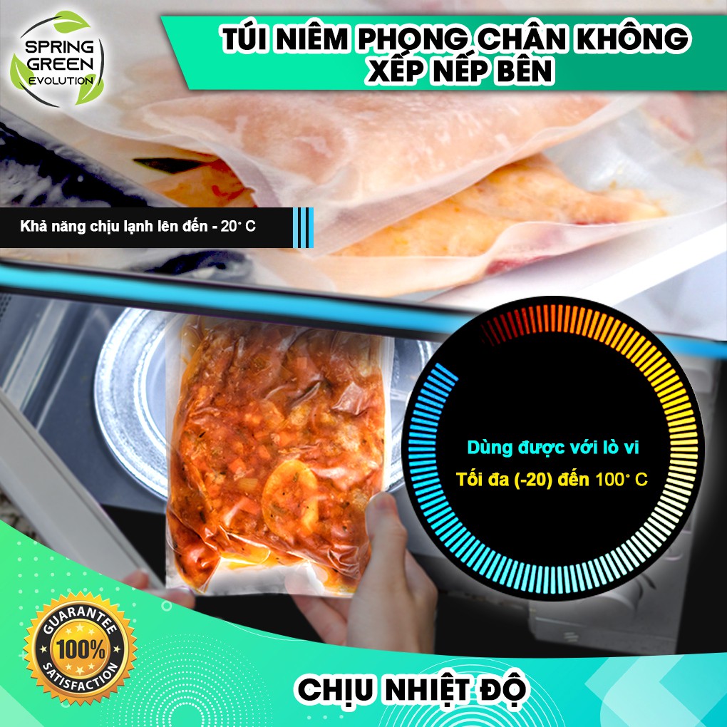 Túi Hút Chân Không Định Hình B1D-Rep. Dùng Hút Chân Không Đóng Gói Gạo, Các Loại Hạt...Độc Nhất VN. Thương Hiệu SGE Thai