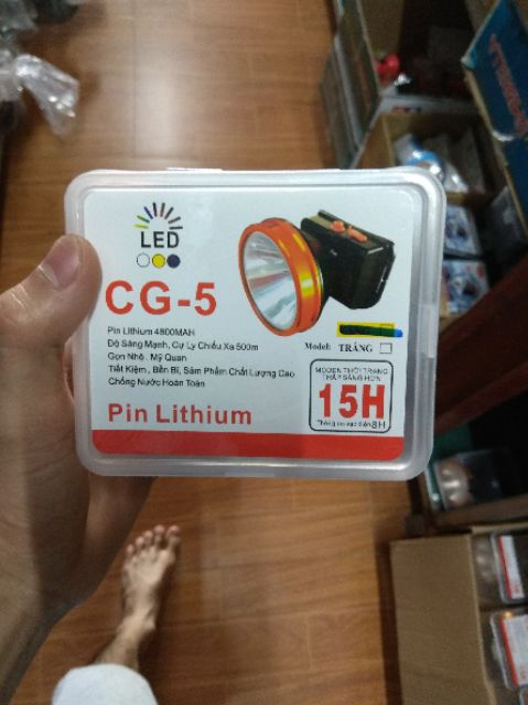 Đèn pin đeo đầu CG-5 độ sáng mạnh