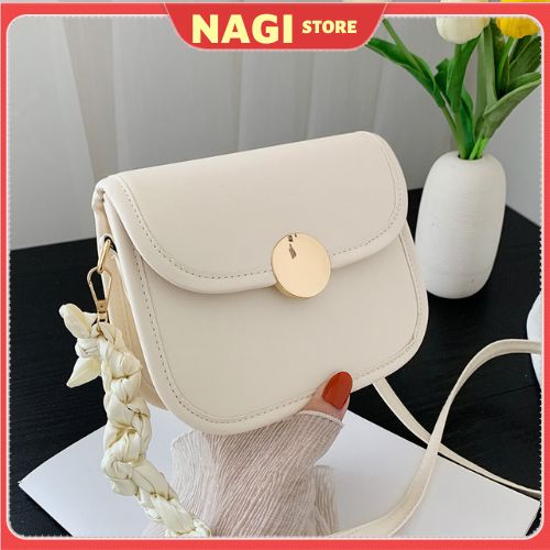 Túi xách nữ đẹp đeo chéo giá rẻ đi chơi du lịch da PU mềm NAGI STORE TX35