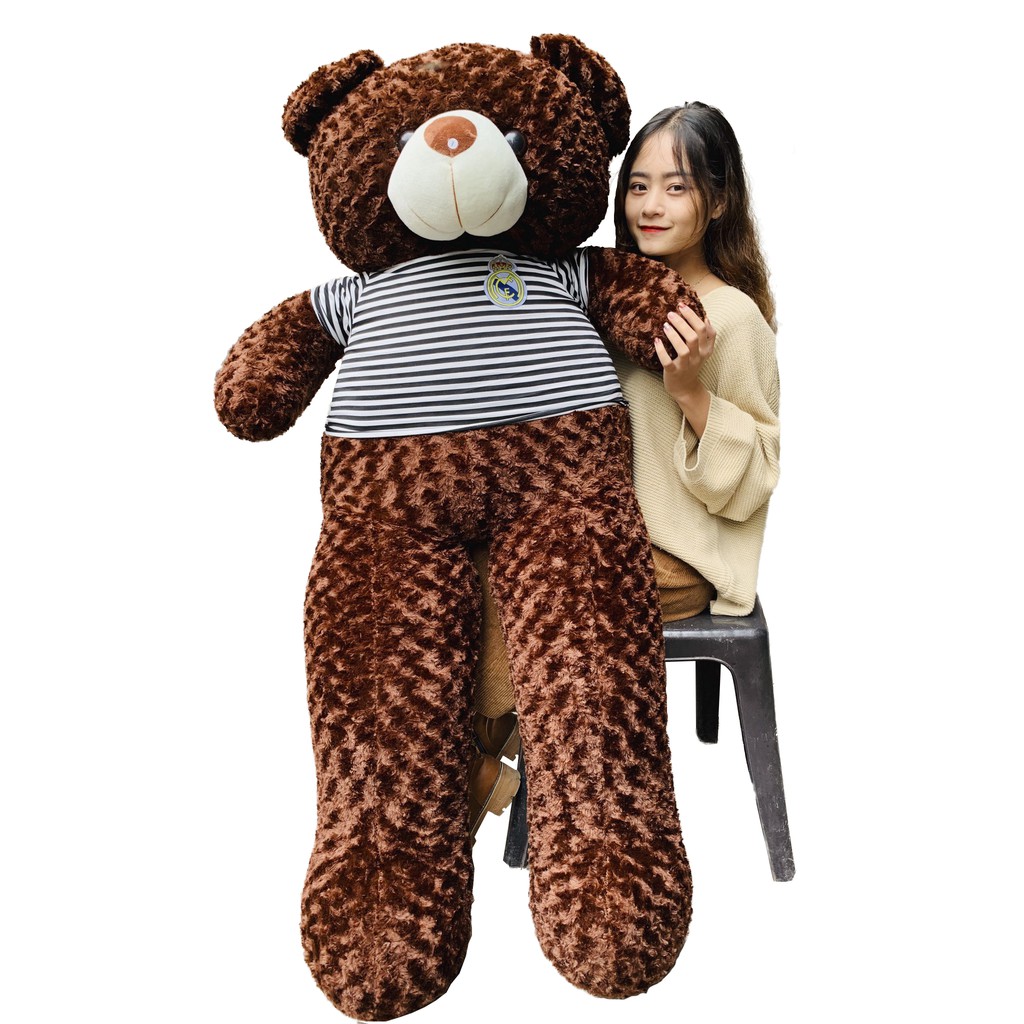 ( Rẻ vô địch ) Gấu Bông Teddy cao cấp khổ vải 1m8 cao 1m6 - Riostore