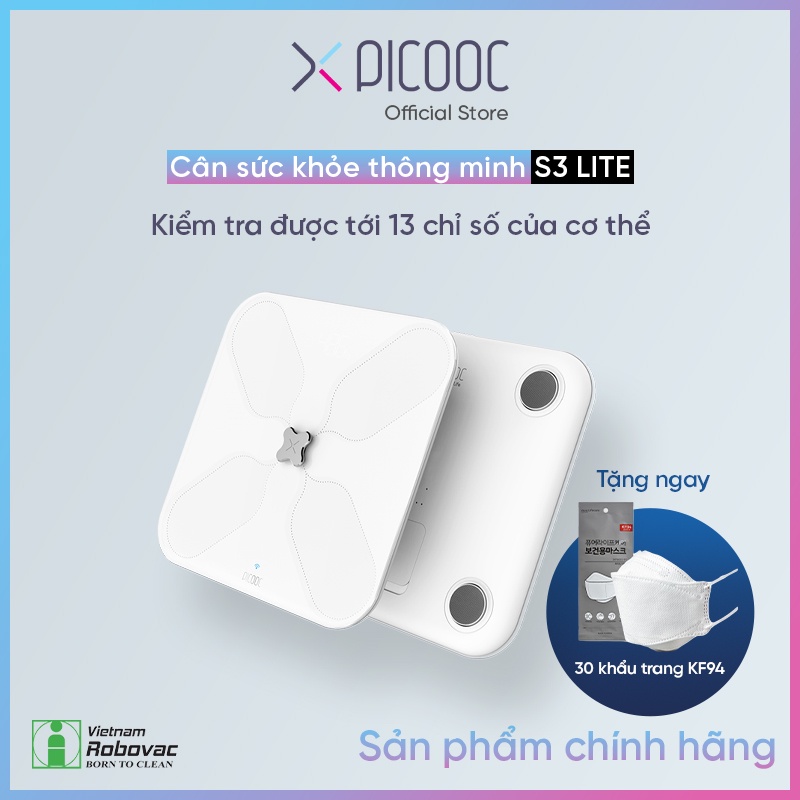 [FREESHIP] Cân sức khỏe thông minh PICOOC S3 Lite -  Hàng chính hãng - Bảo Hành 12 tháng