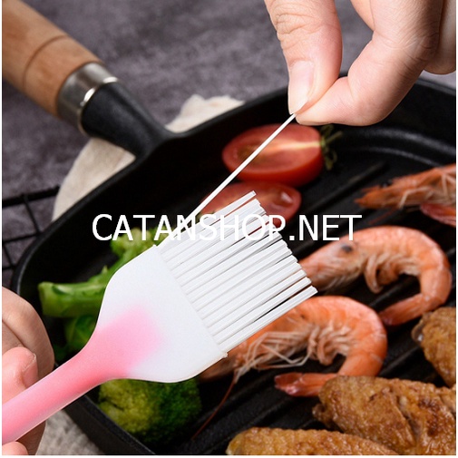 Cọ quét dầu, phết bơ làm bánh tiện dụng, ướp gia vị, Chổi silicon quét dầu ăn cho nồi chiên không dầu-CoQuetDau-Duc