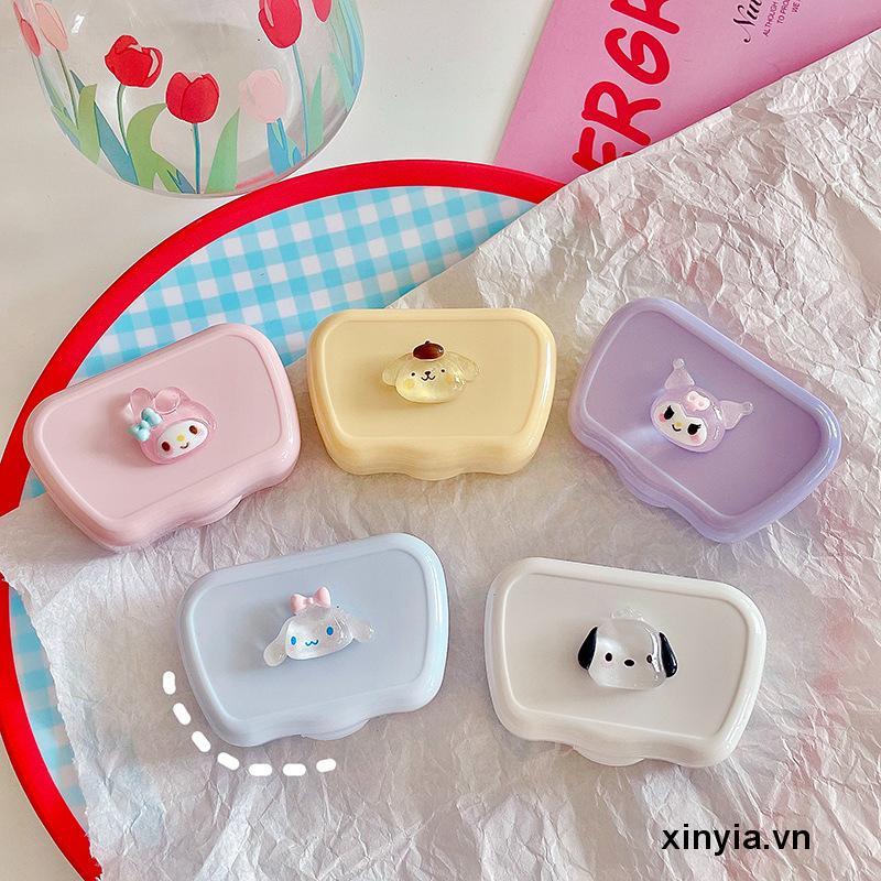 Hộp Đựng Kính Áp Tròng Nhỏ Màu Trơn Đơn Giản Dễ Thương