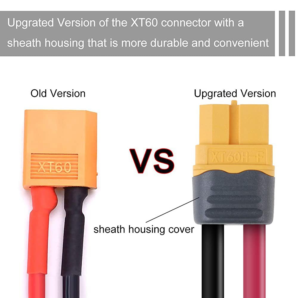Combo 10 Cặp XT60H Giắc Đực Cái Dùng Cho Các Dòng Pin Lipo RC và PIn DC Jack XT60H Được Cái Tiến Từ Dòng Jack XT60