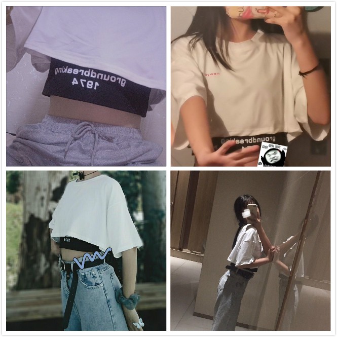 Set áo thun kèm áo ba lỗ thời trang cá tính cho nữ (có bán lẻ)