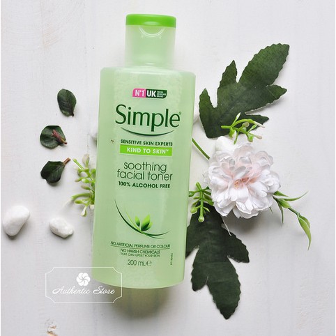 Nước Hoa Hồng Simple Dành Cho Da Nhạy Cảm - Simple Kind to Skin Soothing Facial Toner 200ml