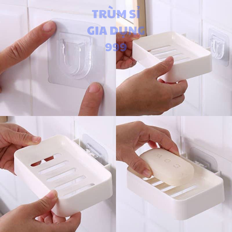 kệ để xà phòng dán tường bằng nhựa Khay để xà bông, Kệ đựng xà phòng dán tường siêu chắc.