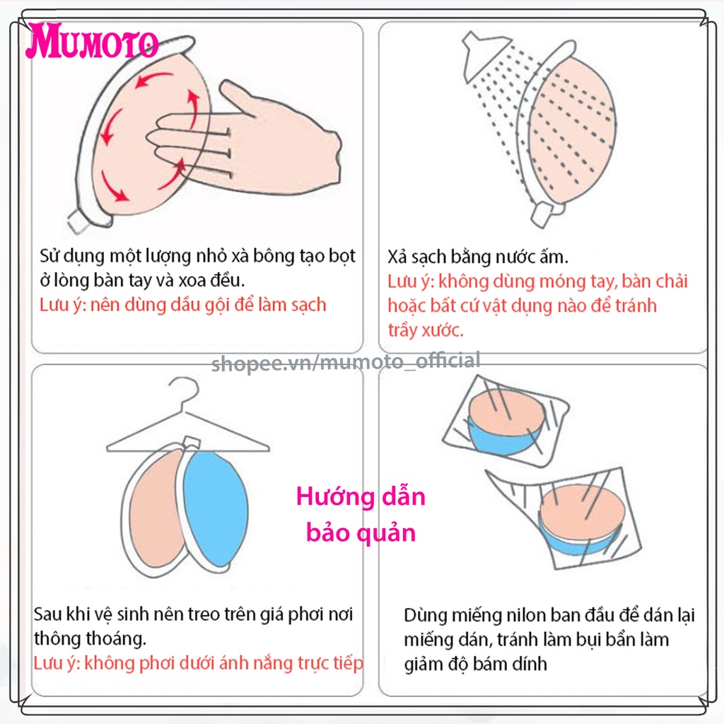 Miếng dán nâng ngực silicon siêu nâng bám dính, áo bra dán ngực cài trước - MUMOTO