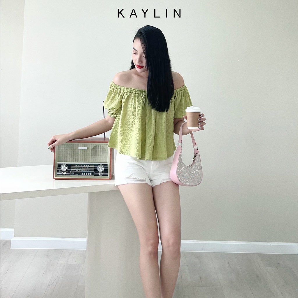 Áo trễ vai tay bồng N1718 - KAYLIN
