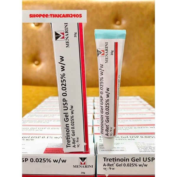 Gel Aret Tretinoin Giảm mụn, mờ thâm , chống lão hóa .