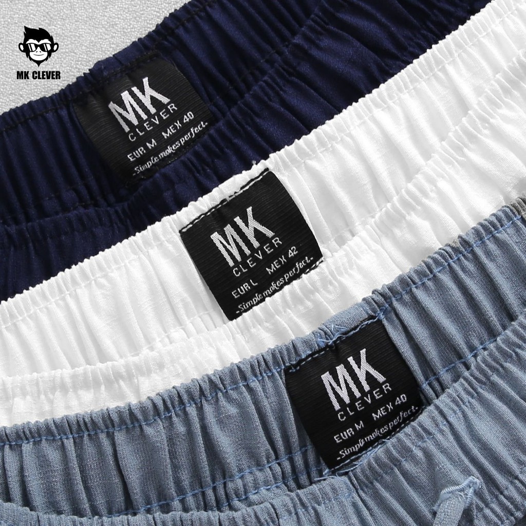 [BST MỚI HÈ 2021] Set đồ nam cộc tay cổ vest MK CLEVER, chất liệu đũi lụa nhẹ, thoáng mặc cho mùa hè | BigBuy360 - bigbuy360.vn