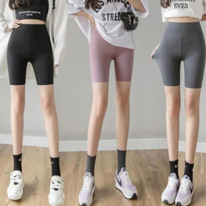 Quần Legging Thể Thao Nữ Cạp Cao Cao Cấp Hàn Quốc Quần Đùi Cạp Cao Biker Tập Gym Yoga Aerobic Mùa Hè | BigBuy360 - bigbuy360.vn