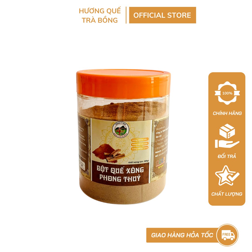 Bột Quế Xông Phong Thủy - Hương Quế Trà Bồng 300gram