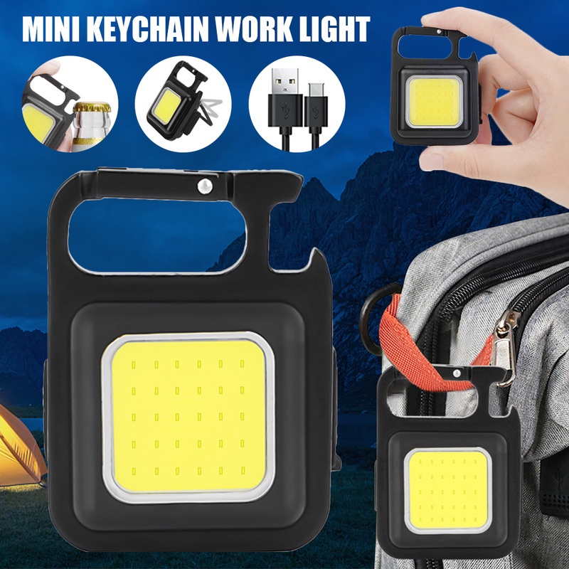 Đèn Pin LED COB Mini 3 Chế Độ Có Thể Sạc Lại Bằng Cổng USB