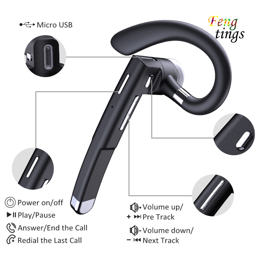 Tai nghe bluetooth không dây YYK-520 chống thấm nước có micro hiển thị chất lượng cao