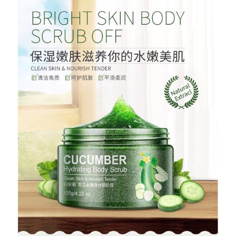 Tẩy da chết body  Bioaqua dưỡng da, cấp ẩm và làm sạch da