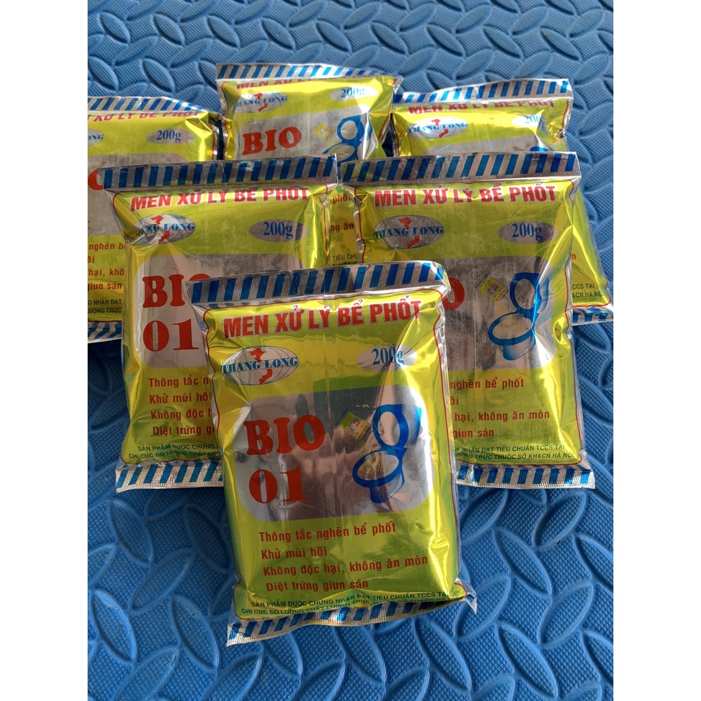 Men Xử Lý Bể Phốt BIO 01,Siêu  Khử Mùi Hôi, Siêu Phân HủyThông Tắc Nghẽn, Diệt Trùng Trứng Sán... BIO 01.