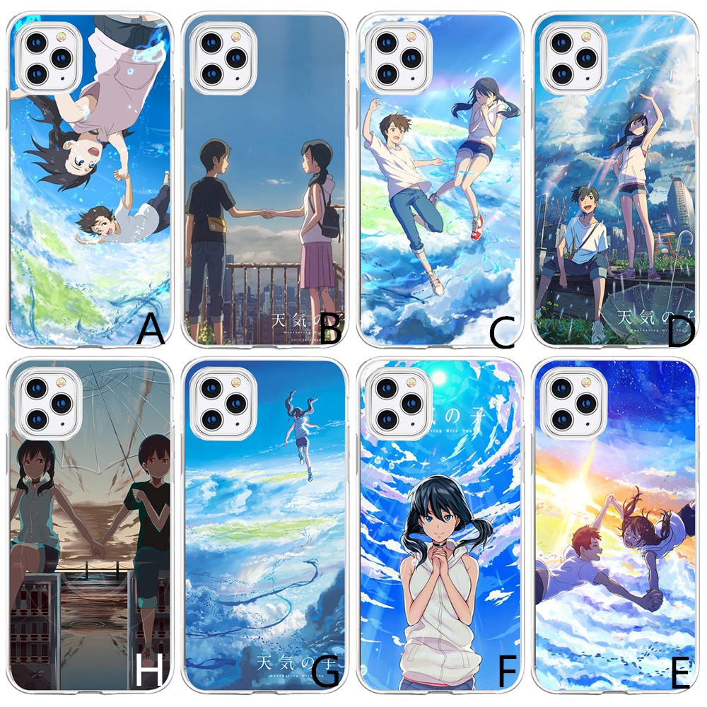 Ốp Điện Thoại Mềm Hình Anime Makoto Shinkai Cho Iphone 12 Pro Max 11 Pro Max Xs Max Xr 8 Plus 7 Plus