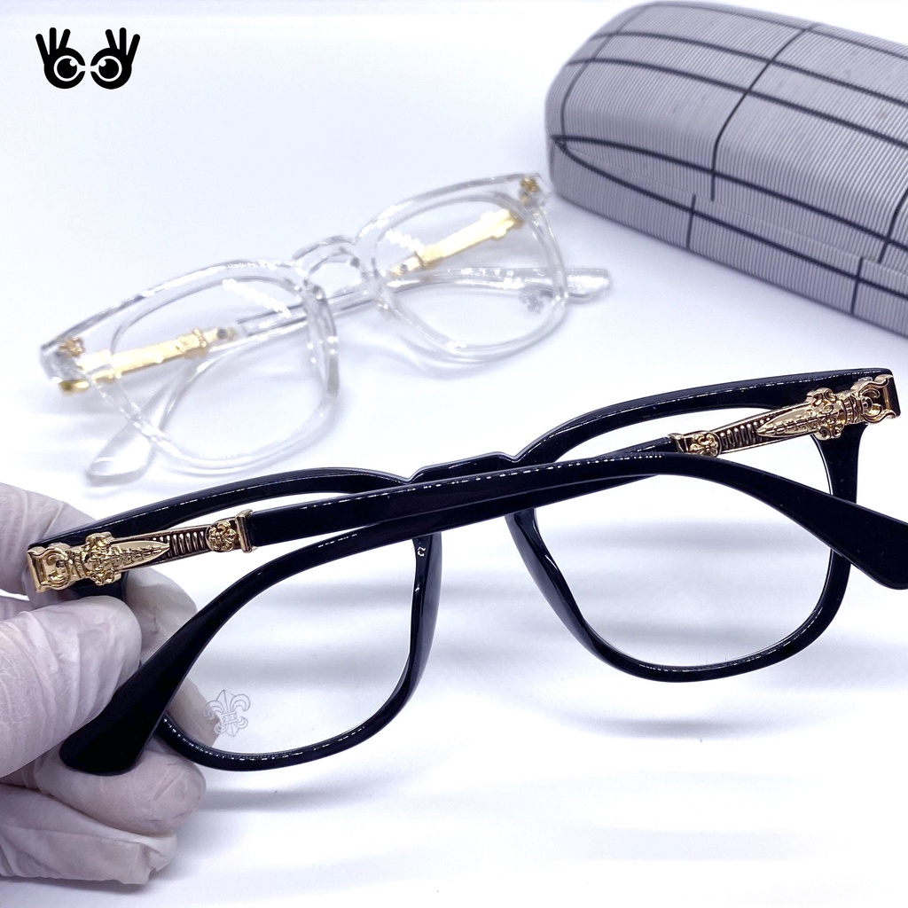 Gọng Kính Cận Nam Nữ CH mắt vuông màu sắc thời trang GKC02