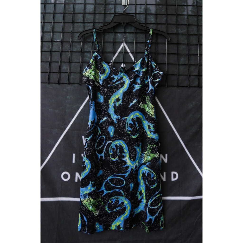 Streetwear Local Brand Hiphop váy in họa tiết rồng