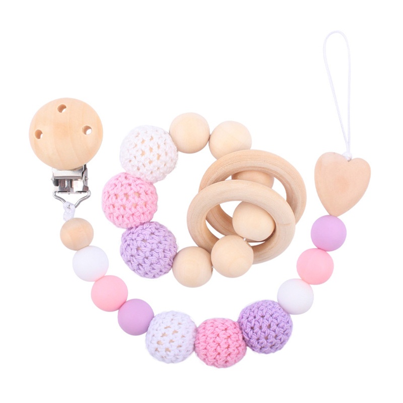 Vòng Tay Chuỗi Hạt Silicon Họa Tiết Hoạt Hình Cho Bé Sơ Sinh Mọc Răng