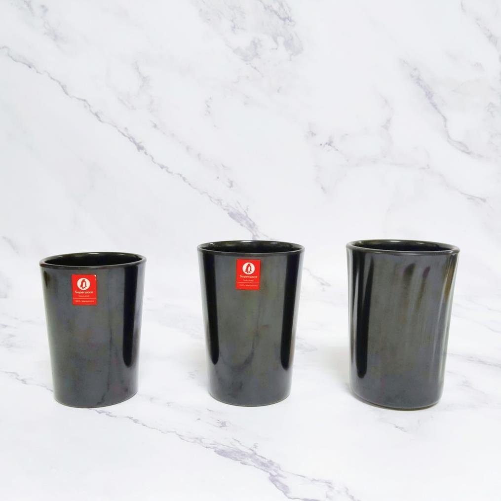 (HÀNG ĐẸP) Cốc SUPERWARE Nhựa phíp 100% melamine Đen