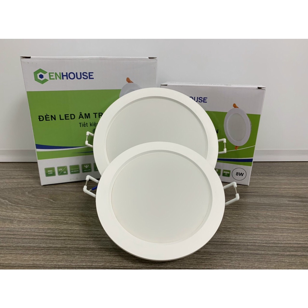 Đèn led downlight Cenhouse 8W 9W 12W 18W ánh sáng trắng bảo hành 24 tháng, đèn âm trần 9W 12W Neo