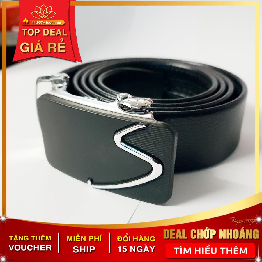 Thắt Lưng Da Nam Khóa Tự Động Cao Cấp Dây Nịt Nam Da Bò 100% Chính Hãng Biluxury Mạ Vàng Bạc Nam Tính SG