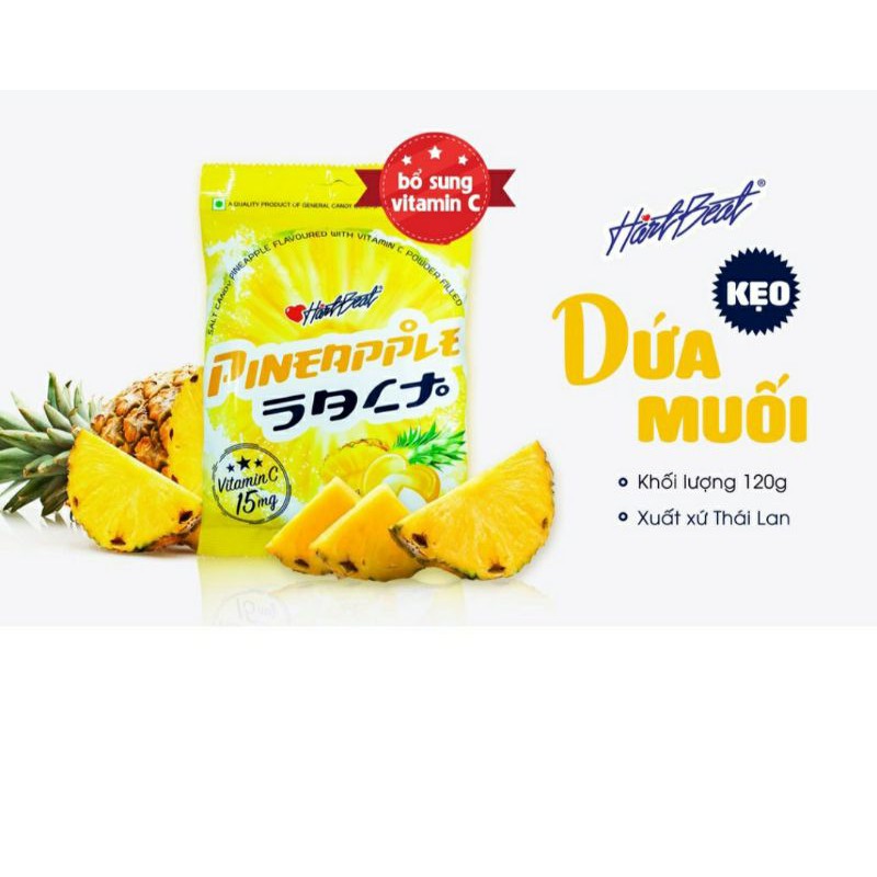 Kẹo thơm( dứa) muốibịch 120gr