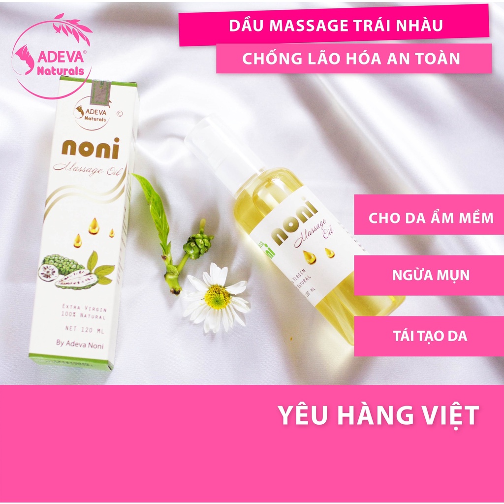 Dầu massage dưỡng da trái nhàu⚡️FREE SHIP⚡️Da ẩm mềm, ngừa mụn, tái tạo da⚡️Noni Massage Oil⚡️sarah_viet_naturals | BigBuy360 - bigbuy360.vn