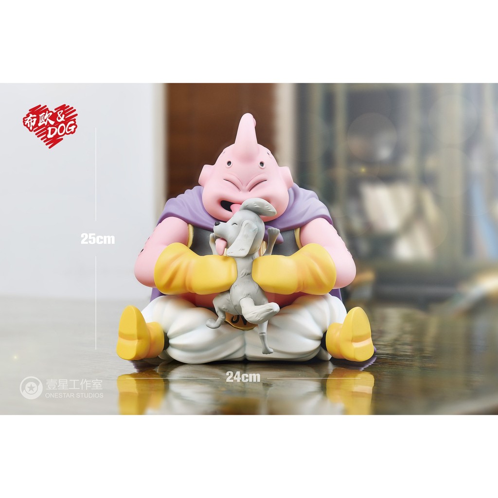 Mô hình Dragonball chính hãng - Buu mập &amp; chó cute phô mai que - OneStar