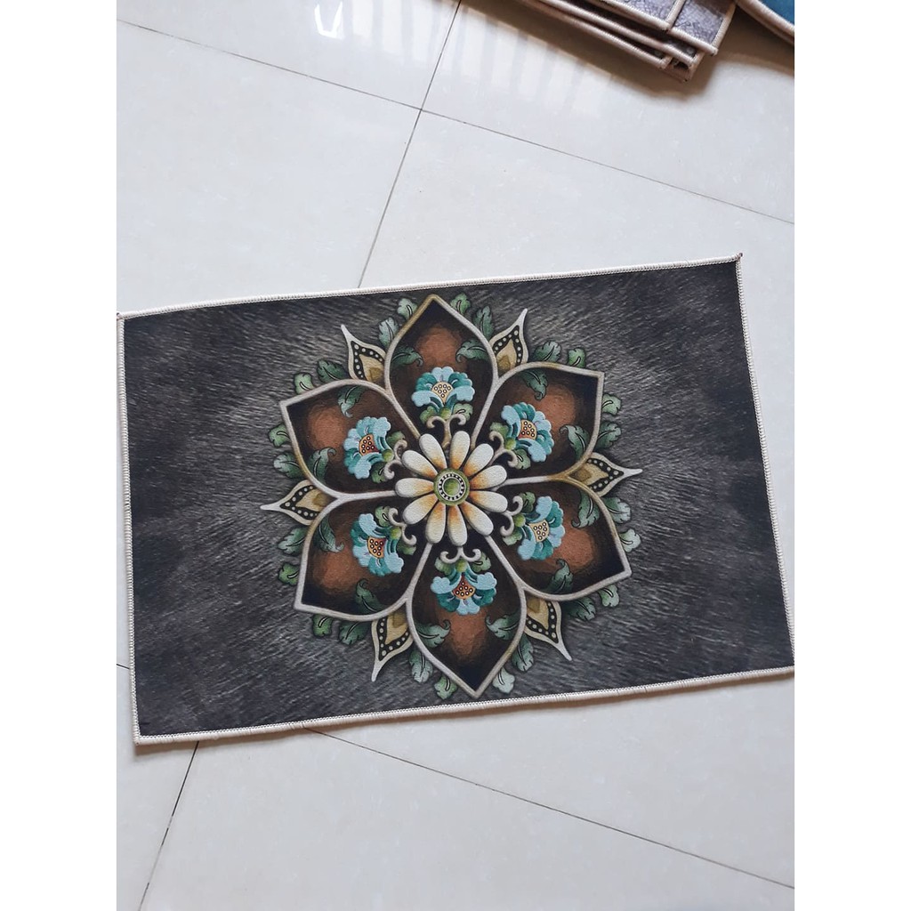 THẢM LAU CHÂN HỌA TIẾT  CHỐNG TRƠN TRƯỢT( kích thước 40-60cm)