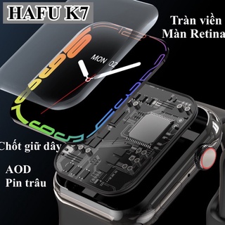 Đồng hồ thông minh HAFU K7 Smartwatch viền thép pin trâu