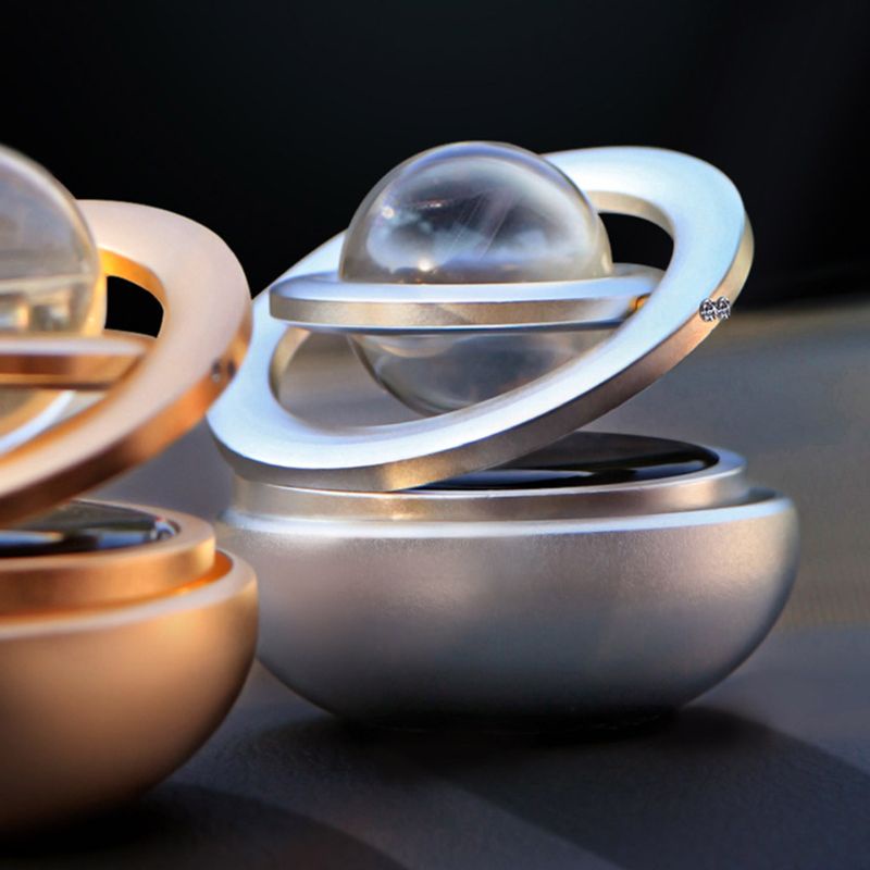 QQ Máy Khuếch Tán Tinh Dầu Thơm Dạng Xoay Sử Dụng Năng Lượng Mặt Trời Trang Trí Nội Thất Xe Hơi