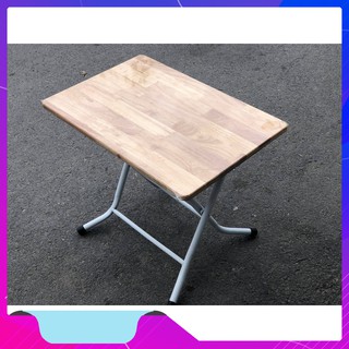 bàn gỗ cao su 40x60 cao 50 cm