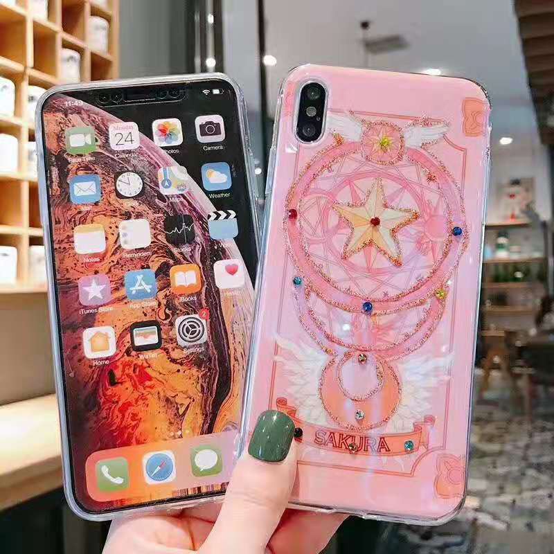 Iphone6 6Plus iphone7 iphone8 7plus Pink phim hoạt hình dễ thương điện thoại di động trường hợp cô gái