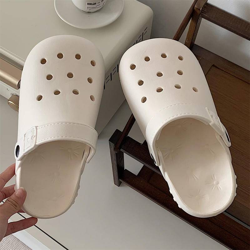 crocs sticker Dép Xăng Đan Đế Bằng Thời Trang Cho Nữshoes sticker Accessories Stickers Sandals Shoe Decoration