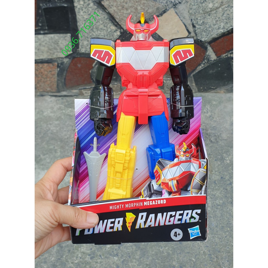Đồ Chơi Mô Hình Robot Siêu Nhân Power Rangers cao 25cm hàng Hasbro