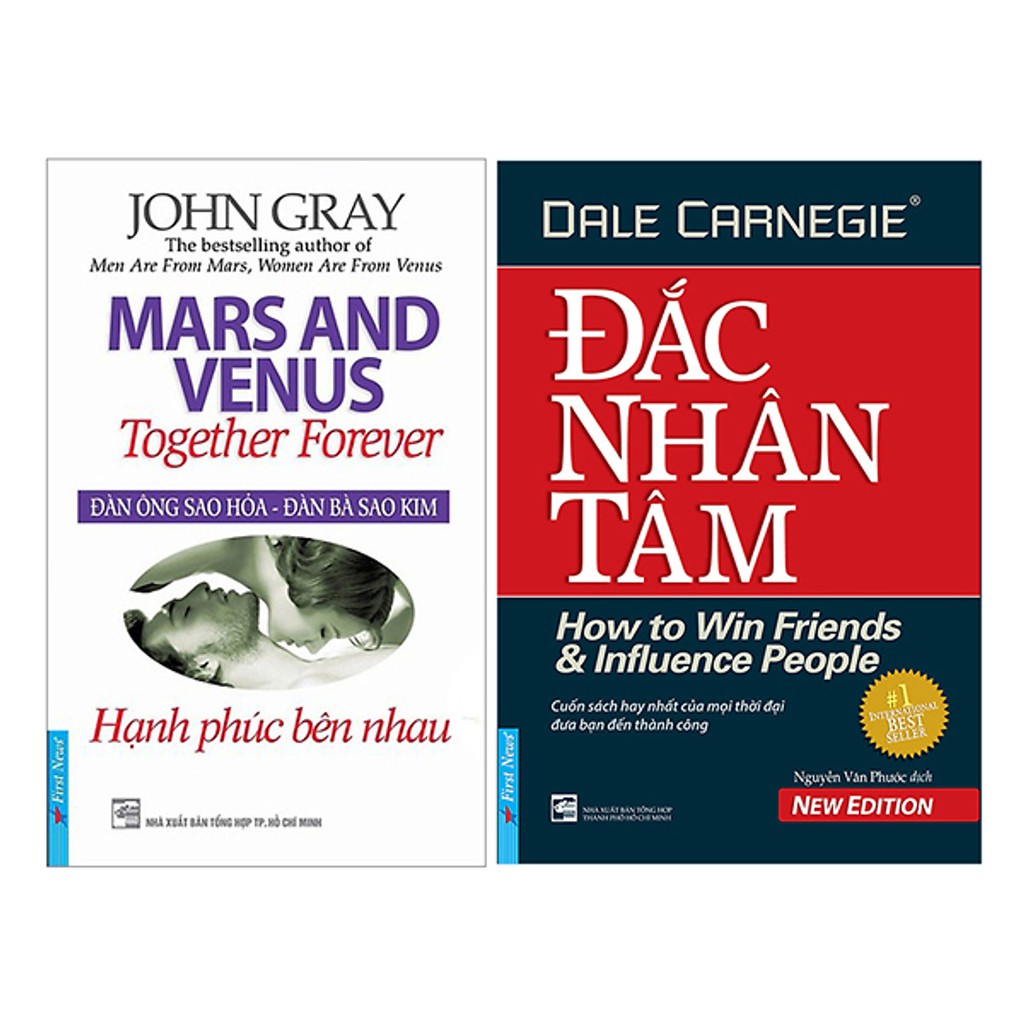 Sách - Combo Đàn ông sao hỏa - Đàn bà sao kim (hạnh phúc bên nhau) + Đắc nhân tâm