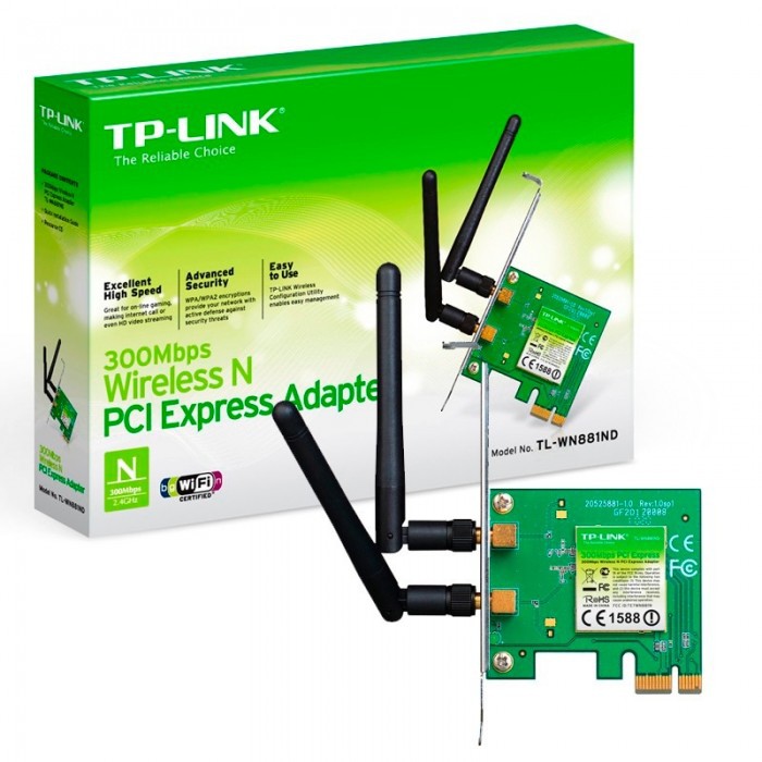 TP-Link TL-WN881ND - Bộ Chuyển Đổi PCI Express Không Dây Chuẩn N Tốc Độ 300Mbps