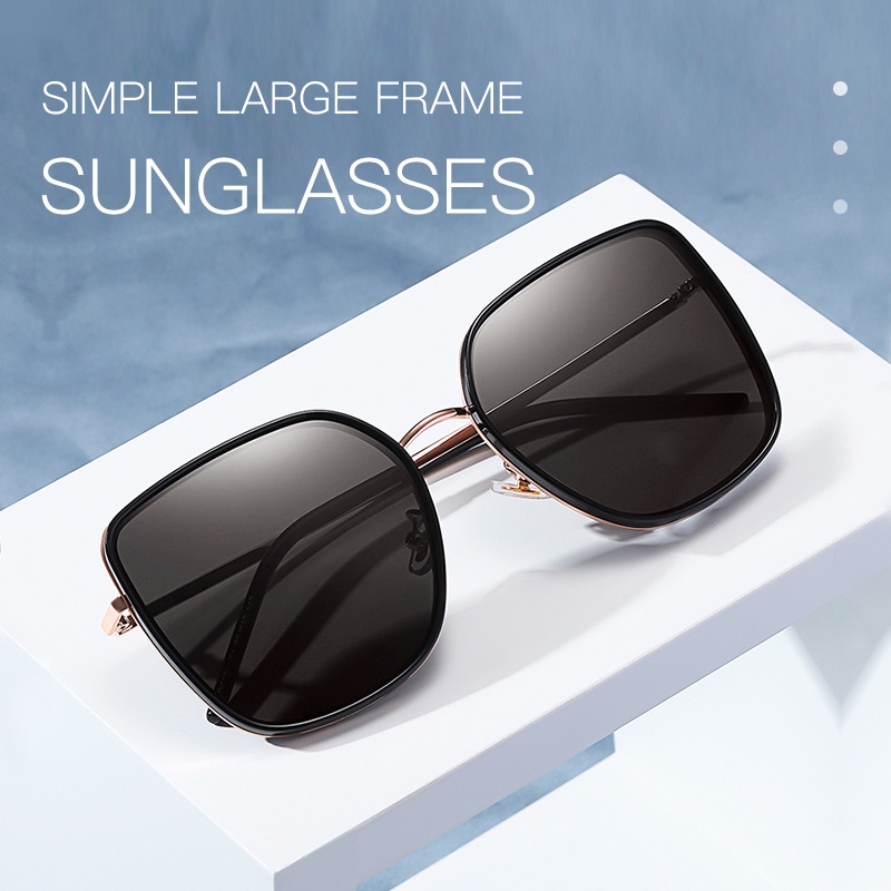 Kính Mát Nữ Oversize Tròng To Bảo Vệ Khỏi Tia UV