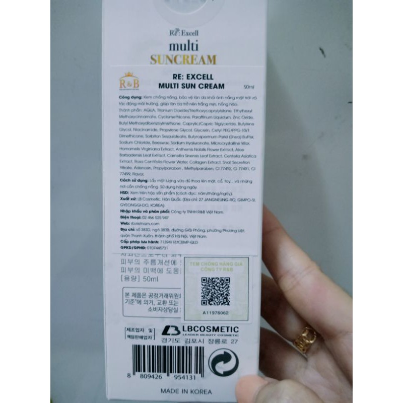 Kem chống nắng MULTI SUN CREAM SPF 50+, PA+++