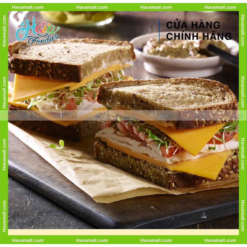 Phô Mai Cheddar Lát Havafoodies 8 Miếng - Cheddar Slices