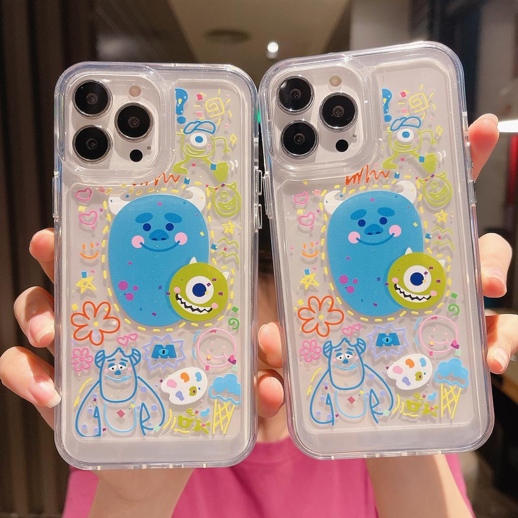Ốp Điện Thoại Acrylic Hình Quái Vật Không Gian Cho IPhone 13Promax 12 11 X Xs Max XR