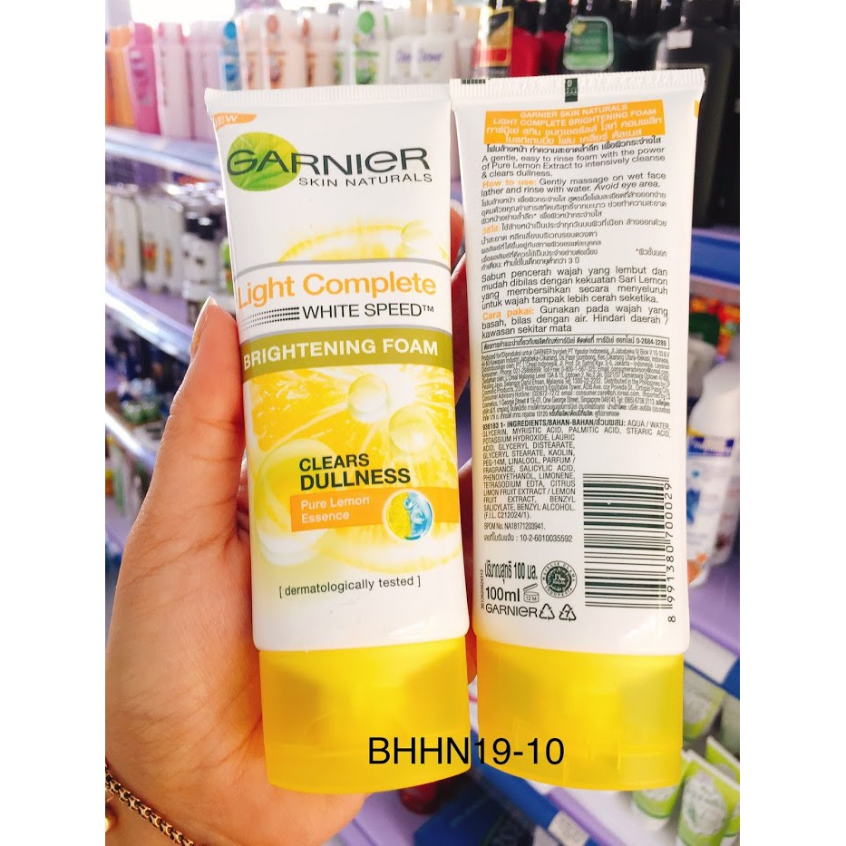 Sữa rửa mặt trắng da Garnier Thái Lan 100ml