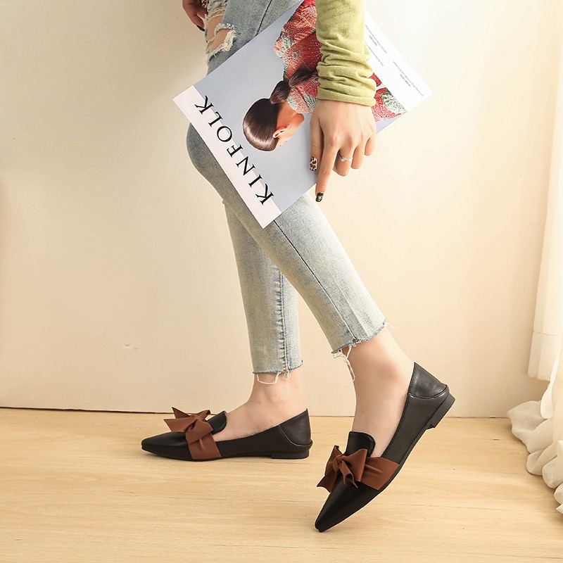 Giày Nữ Đế Bằng Mũi Nhọn Size 34-42 | BigBuy360 - bigbuy360.vn